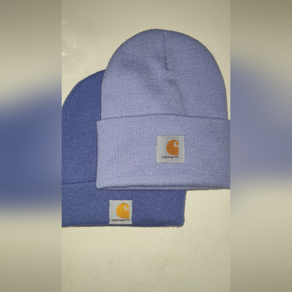 Carhartt Dual Purple Beanie Pair